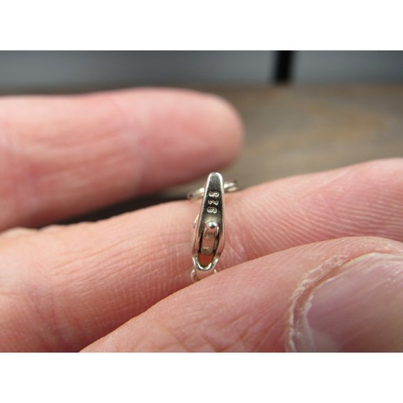 7 Inch Sterling Silver Unique Green Crystals With Leaf Accents Nature Bracelet - Picture 4 of 7